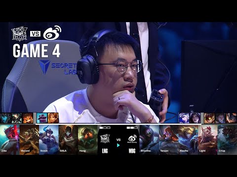 Weibo Gaming vs LNG Esports, Game 4 | World Championship 2024 Quarterfinals | WBG vs LNG G4