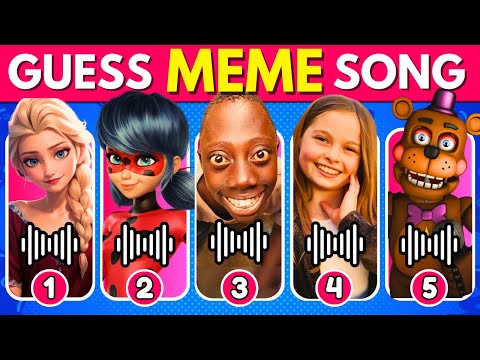 Guess The Meme & Youtuber By Song🎤⭐🔥| Tenge Tenge, Salish Matter, MrBeast, Freddy, Skibidi 🎵