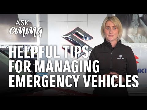 What should I do if I see an emergency vehicle approaching?