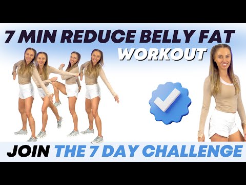 7 Minute Workout to Lose Belly Fat - Join the 7-Day Challenge - Standing Workout - No Jumping