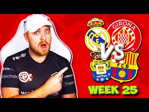 LA LIGA 2024/25 WEEK 25 PREDICTIONS & TIPS | BARCELONA VS RAYO VALLECANO & OSASUNA VS REAL MADRID!