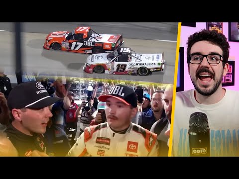 Controversial Truck Series Finish! Taylor Gray CONFRONTS Christian Eckes | REACTION