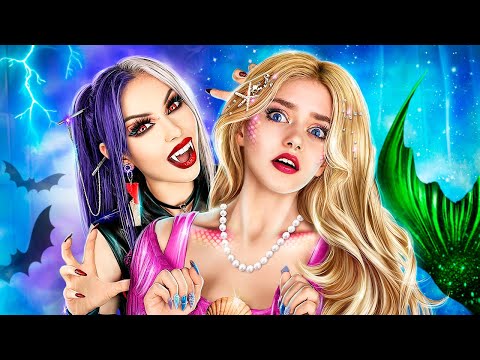 A geeky mermaid transforms into a popular vampire!