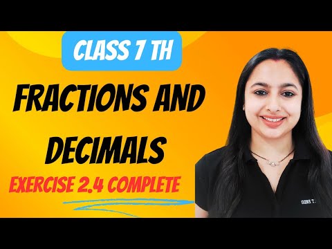 Class 7th exercise 2.4 solutions fractions and decimals #class7th #maths #fraction #decimals #ncert