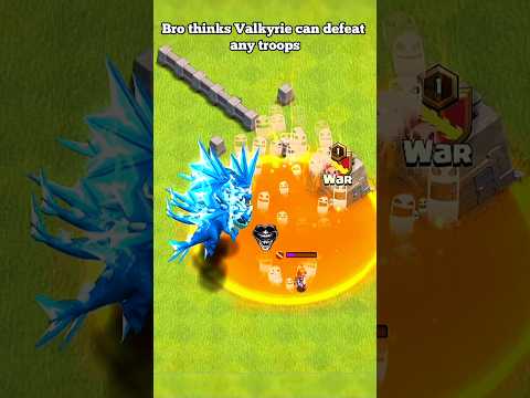 Justice for the Valkyrie ll Clash of clans ll #shorts #clashofclans #coc