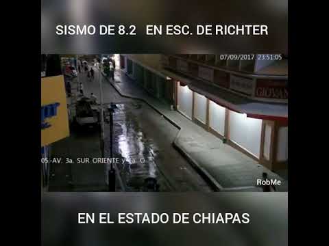 ASI SE VIVIO EL SISMO DE 8.2  EN CHIAPAS (MEXICO)-RECOPILACION DE VIDEOS DURANTE Y DESPUES DEL SISMO