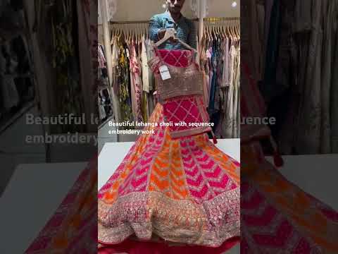 Beautiful lehanga choli with sequence embroidery work#ytshorts #trending# lehangacholi#viralvideo