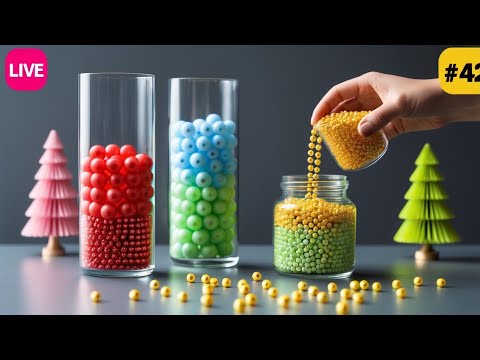 42 LIVE: Mind-Blowing 🚛💨 Satisfying Beads Reverse ASMR 🎥✨ #Satisfying OddlySatisfying #Relaxing