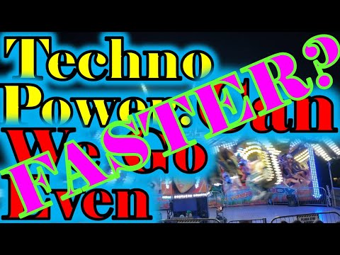 Techno Power Thrill Ride At Night: Can We Go Even Faster?