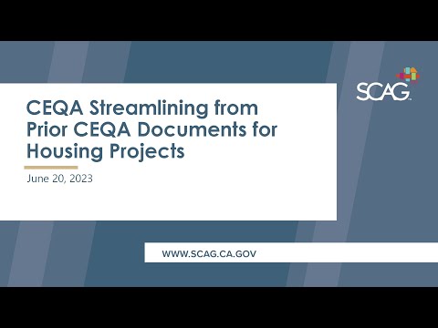 SCAG Development Streamlining Efforts Workshop #4