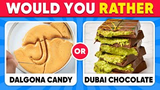 Would You Rather..? Popular 2025 Candy & Sweets Edition 🍬 🍫 Daily Quiz