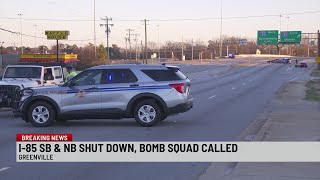 Bomb threat closes all lanes of Interstate 85 in Greenville Co.