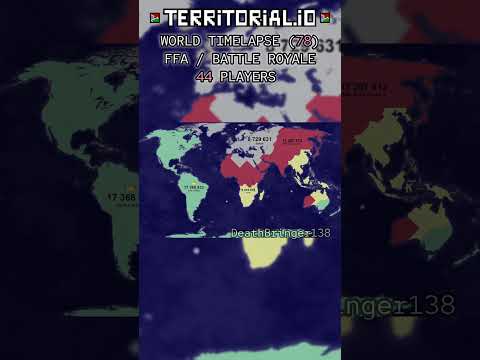 Just travelling ✈️🗺️ | BATTLE ROYALE | ⏰ 45x | Territorial.io Timelapse | #78 |