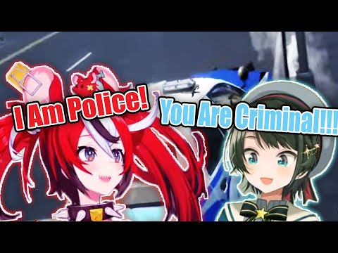 Bae's Driving Skill Made Her And Subaru Be A Criminal...【Hololive EN】