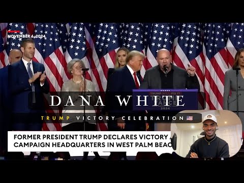 Reacting to "This Is Karma!" | Dana White Speaks at Trump Victory Celebration 🇺🇸