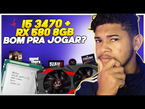 O I5 3470 + RX 580 É UMA BOA COMBINAÇÃO PRA JOGAR EM 2024? TESTANDO EM JOGOS!