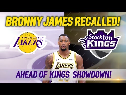 South Bay Lakers Recall Bronny James Ahead of Stockton Kings Matchup। 😳 bronny James। Lebron James।🤗