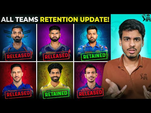 IPL 2025 : KOHLI CAPTAIN 😍 - SHREYAS RELEASED!! 🤯 | All 10 IPL Teams Retention Update