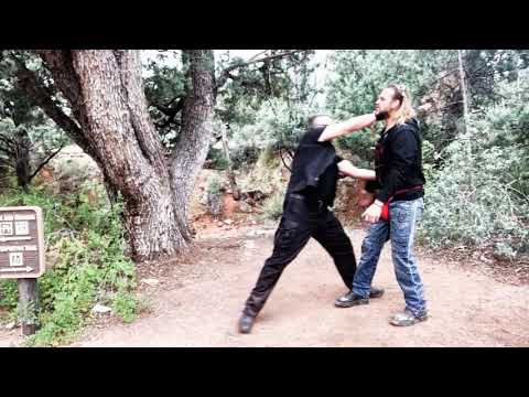 Testing some defenses against Knife and Handgun threat from the front