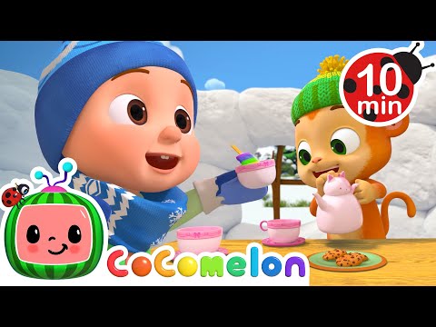 A Festive Tea Party! 🫖⛄ | CoComelon Animal Time | Moonbug Kids - Farm Animals