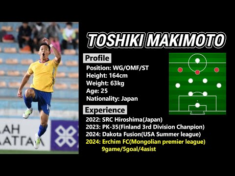 Toshiki Makimoto Play Video 2024 in Mongolia Premier League