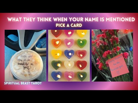 pick a card | what they think when your name is mentioned 👌🏾