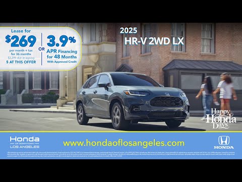 Black Friday Savings: Lease the 2025 Honda HR-V for $269/mo at Honda of Downtown LA!