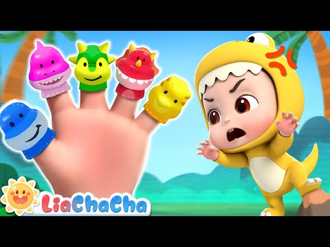 Dino Finger Family Song | Roar! Baby Dino, Where Are You? | Kids Songs & Nursery Rhymes | LiaChaCha