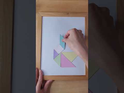 恋するタングラム #kidsactivity #tangram #100均 #セリア