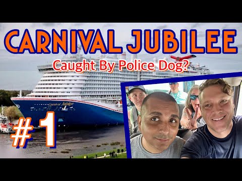 Carnival Jubilee: Drive to Galveston, police dog, & embarking the ship! | PART 1, November 2024