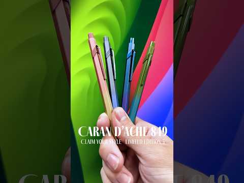 The most FASHIONABLE ballpoint pens from Caran d’Ache! 849 CLAIM YOUR STYLE Edition 5! #fashion