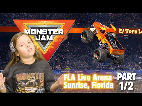 Monster Jam Show Part I  🏁🔥 - FL Live Arena | Sunrise Florida 🚗💨