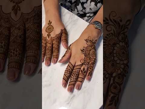 Easy Simple Eid Henna designs #henna #mehndi #hennadesign #mehndidesign