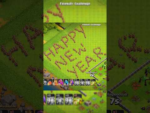 Happy New Year ll Clash of clans ll #shorts #clashofclans #coc