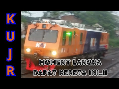 momen LANGKA nonton kereta KUJR #keretaapi #kujr