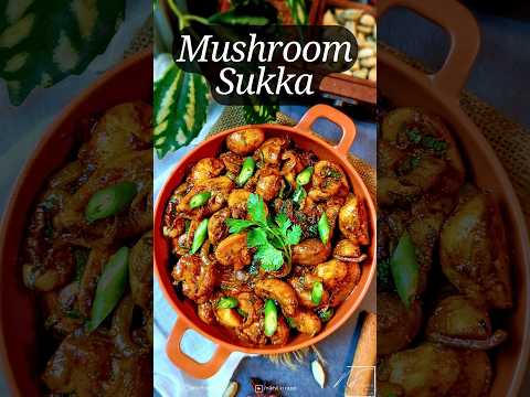 Mushroom Sukka | Mushroom Recipe | Mushroom Sukha | Mushroom ki sabzi | Mushroom recipe | #shorts