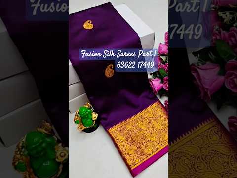 Fusion Silk Sarees - Part 1# shorts # Silk sarees # online shopping