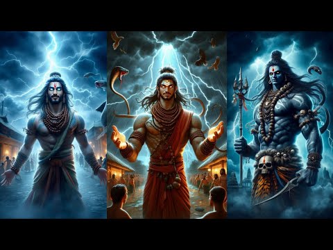 Mahakaal in a Thunderstorm: The Divine Dance of Destruction | Stunning AI Art