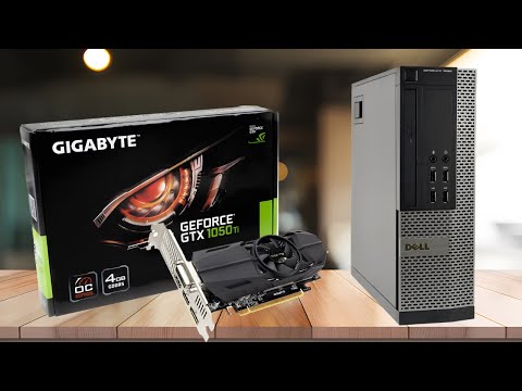 Installing a Gigabyte GTX 1050 ti Low Profile video card into a Dell Optiplex 7020 Small Form Factor