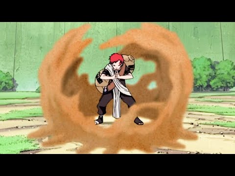 [-Naruto Shippuden #30] Gaara Begins To Transform.  Sasuke Uses A New Jutsu, Chidori, To Pierce Gaar