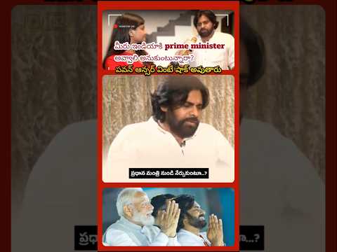 Pawan on Becoming Prime Minister #pawankalyan #news #apppolitics  #janasenaparty