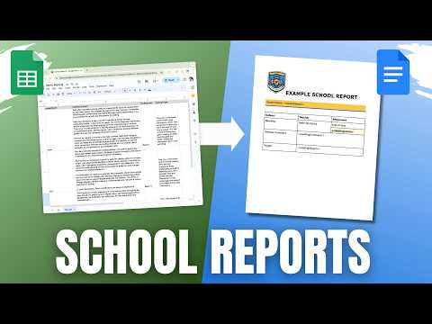 Turn Google Sheets into Professional School Reports