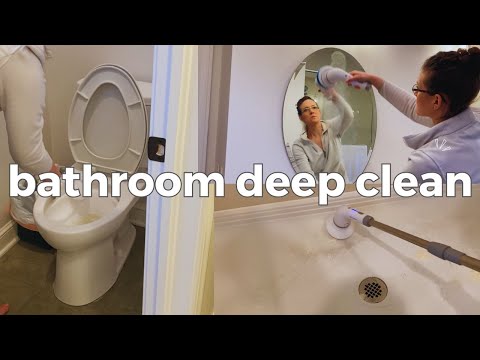 Bathroom DEEP CLEAN with the Lefree Spin Scrubber