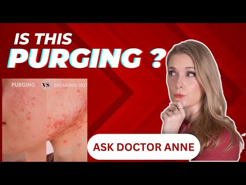 Is my skin purging or breaking out? (How to get rid of PURGING) | Ask Doctor Anne