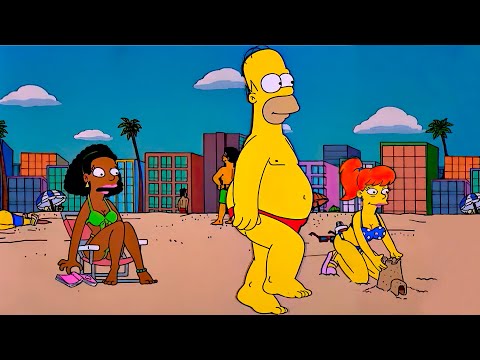 The Simpsons, Homer at the Beach! The Simpsons 2024 - Best moments