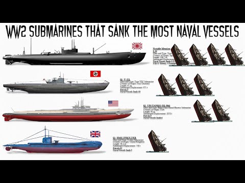 The 7 WWII SUBMARINES that sank the most WARSHIPS