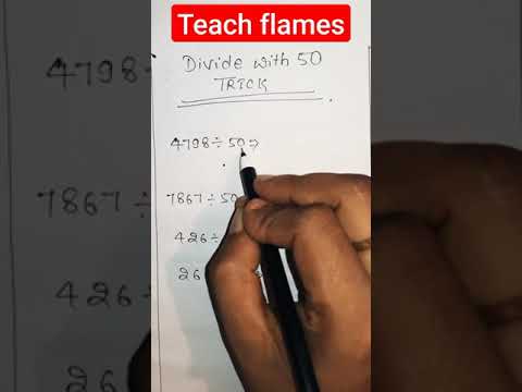 Divide by 50 trick #mathstrick #mathstrick #easymaths #simplification