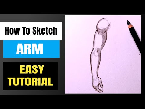 How to sketch an Arm step by step | How to draw Arms | Arm drawing Lesson/tutorial for beginners