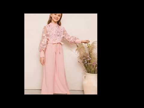 Modern & outstanding || belted || flowers printed jumpsuits for cute girls