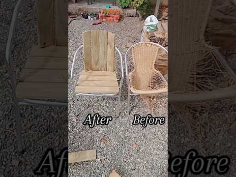 diy upcycling old patio chairs #diy #recyclinghacks #upcycling  #garden